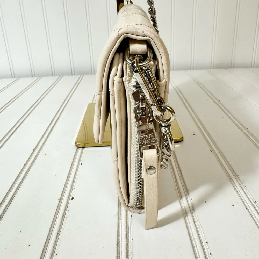 Steve Madden‎ Bcarina Bone Bag Crossbody Quilted Party